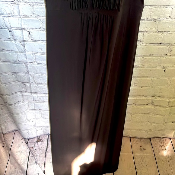 NY Collection Black Maxi Tank Dress Size L - Picture 3 of 6